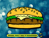 Dibujo Crea tu hamburguesa pintado por luismi74