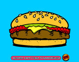 Dibujo Crea tu hamburguesa pintado por nuri2001