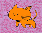 Dibujo Cría de gato pintado por haru