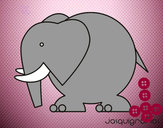 Dibujo Elefante grande pintado por marta1