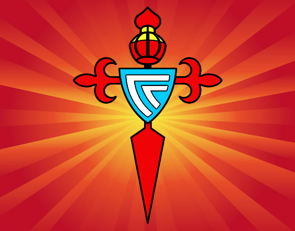 Dibujo Escudo del Real Club Celta de Vigo pintado por Manuelon