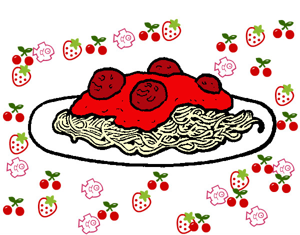 Dibujo Espaguetis con carne pintado por alexia-ti