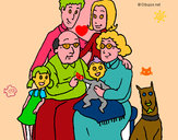 Dibujo Familia pintado por pepe56