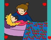 Dibujo La princesa durmiente y el príncipe pintado por fati07