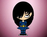 Dibujo Look Emo pintado por leidyloca