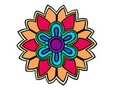 Dibujo Mándala con forma de flor weiss pintado por alexia-ti