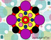 Dibujo Mandala con redondas pintado por Amadix