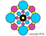 Dibujo Mandala con redondas pintado por itzelithaw