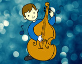 Dibujo Niño con violonchelo pintado por inno23