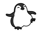 Dibujo Pingüino bailando pintado por laylas