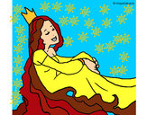 Dibujo Princesa relajada pintado por itzelithaw