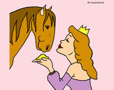 Dibujo Princesa y caballo pintado por AmuNyan