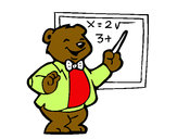 Dibujo Profesor oso pintado por ahc-1029