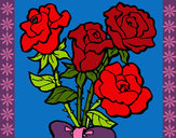 Dibujo Ramo de rosas pintado por Aniitaaa