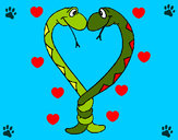 Dibujo Serpientes enamoradas pintado por AndreaLOL