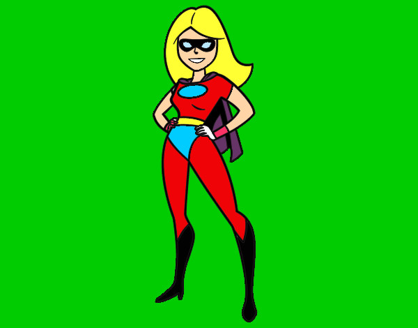 Dibujo Superheroina pintado por David1313