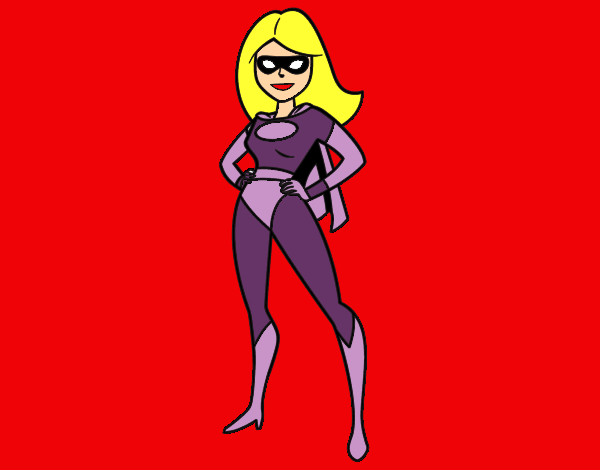 Dibujo Superheroina pintado por Kamilapink