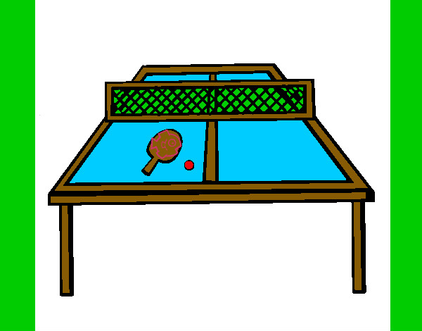 Dibujo Tenis de mesa 1 pintado por HELADO