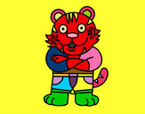 Dibujo Tigre vestido pintado por nickmaya