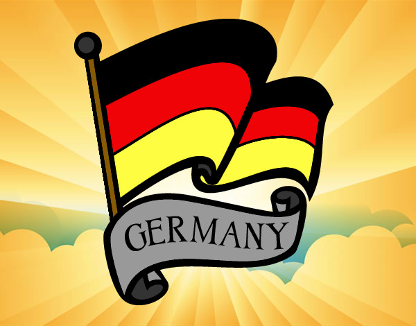 Dibujo Bandera de Alemania pintado por MapuRoto