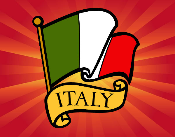 Dibujo Bandera de Italia pintado por manidenise
