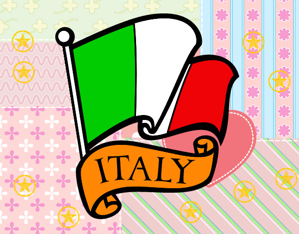 Dibujo Bandera de Italia pintado por vladi