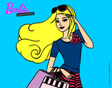 Dibujo Barbie con bolsas pintado por natanatati