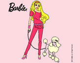 Dibujo Barbie con look moderno pintado por MeliBarbie
