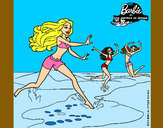 Dibujo Barbie de regreso a la playa pintado por fati07