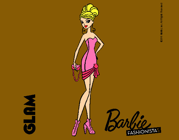 Dibujo Barbie Fashionista 5 pintado por MeliBarbie