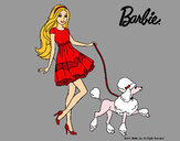Dibujo Barbie paseando a su mascota pintado por MeliBarbie