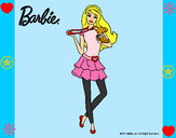 Dibujo Barbie y su mascota pintado por fati07
