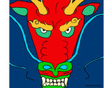 Dibujo Cabeza de dragón pintado por Sharik
