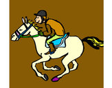 Dibujo Carrera de caballos pintado por Yessycka