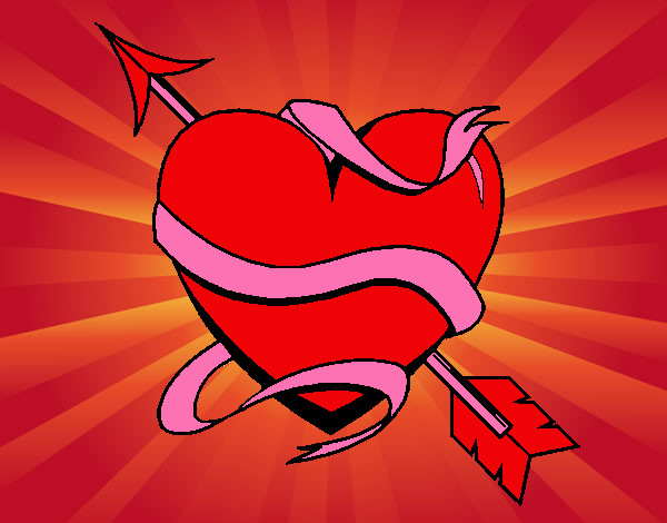 Dibujo Corazón con flecha III pintado por s-tep21