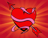 Dibujo Corazón con flecha III pintado por s-tep21