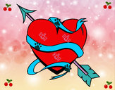 Dibujo Corazón con flecha III pintado por zeniet