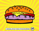 Dibujo Crea tu hamburguesa pintado por mailin40