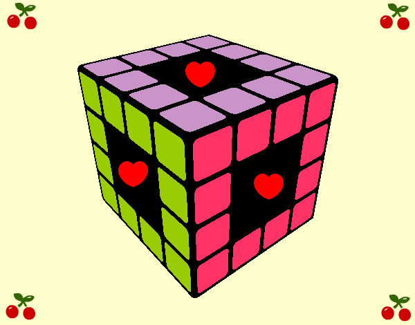 Dibujo Cubo de Rubik pintado por FranciscaS
