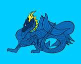 Dibujo Dragón de mar pintado por joseliko
