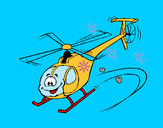 Dibujo Helicóptero 1 pintado por jclan1000