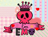 Dibujo Love Emo pintado por mariangelg