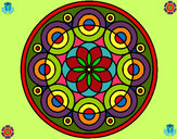 Dibujo Mandala 35 pintado por maros0115