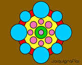 Dibujo Mandala con redondas pintado por izan4
