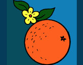 Dibujo naranja pintado por Beleem