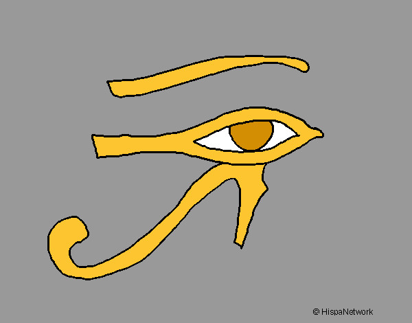 Dibujo Ojo Horus pintado por teresTESSA