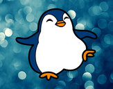 Dibujo Pingüino bailando pintado por poly-