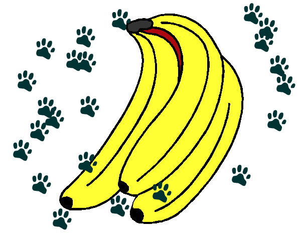 Dibujo Plátanos pintado por estebin