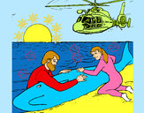 Dibujo Rescate ballena pintado por DEIDIMAR
