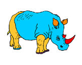 Dibujo Rinoceronte 3 pintado por joseramon